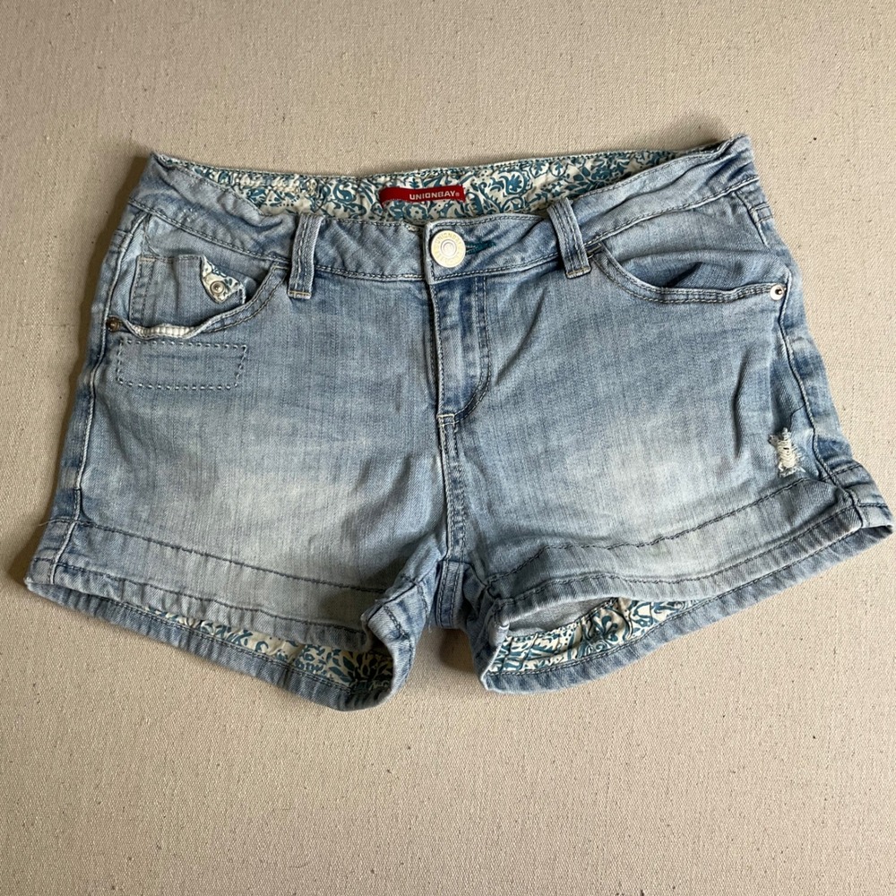 Union Bay Jean Shorts Paisley Design Womens 13
